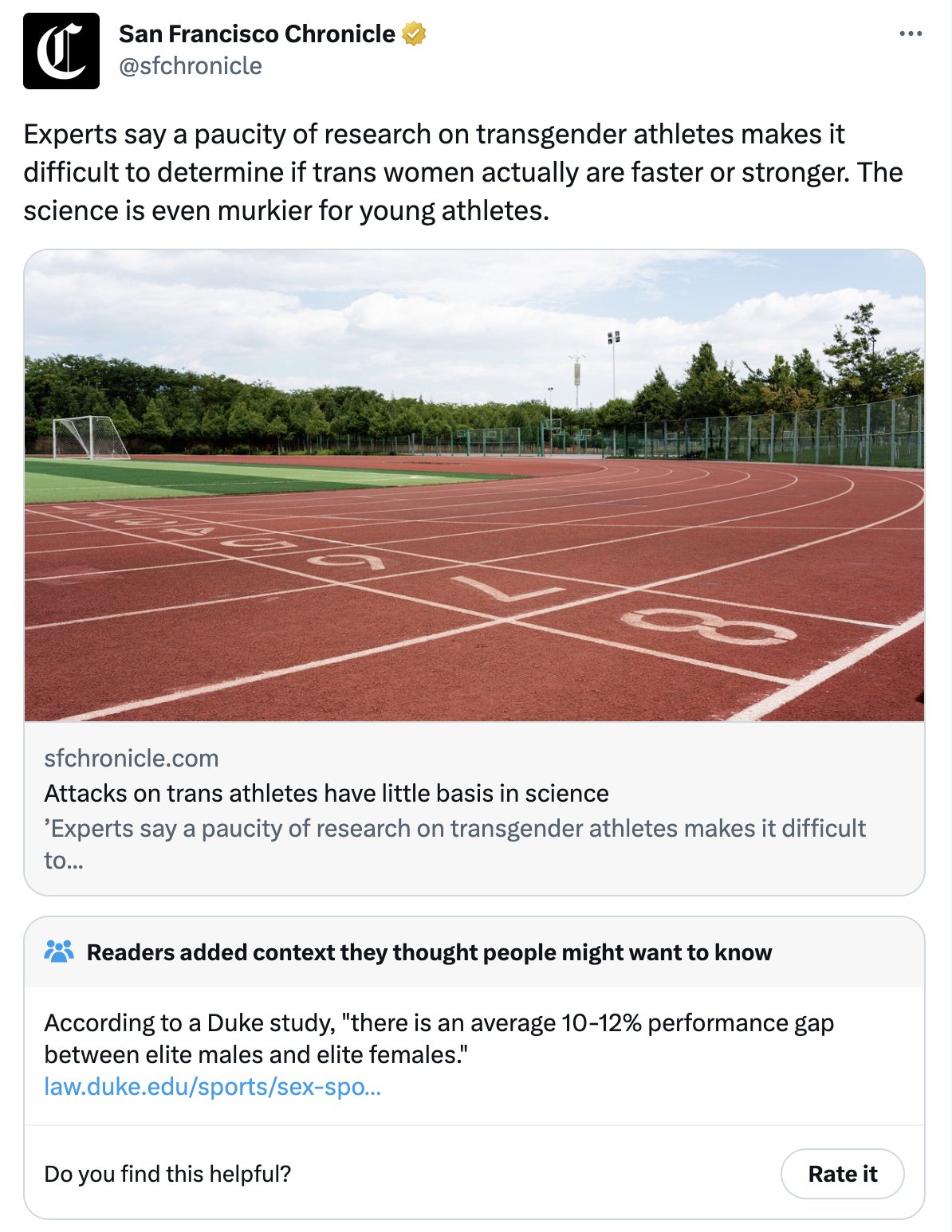funny community notes - brochure - C Experts say a paucity of research on transgender athletes makes it difficult to determine if trans women actually are faster or stronger. The science is even murkier for young athletes. San Francisco Chronicle F # 2 sf