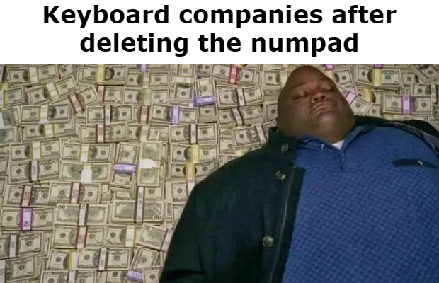 piazza del duomo - Keyboard companies after deleting the numpad