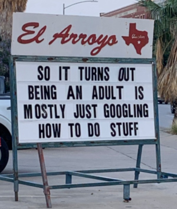 relatable memes - el arroyo - El Arroyo So It Turns Out Being An Adult Is Mostly Just Googling How To Do Stuff Qustin