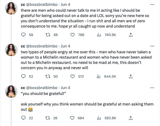 miserable dating story twitter - document - cc Jun 4 there are men who could never talk to me irl acting I should be grateful for being asked out on a date and Lol sorry you're new here so you don't understand the situation I run shit and all men are of z
