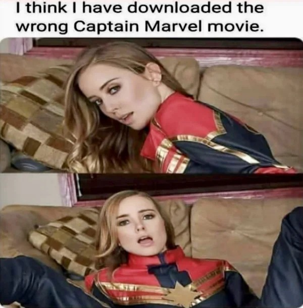 spicy sex memes - I think I have downloaded the wrong Captain Marvel movie. T