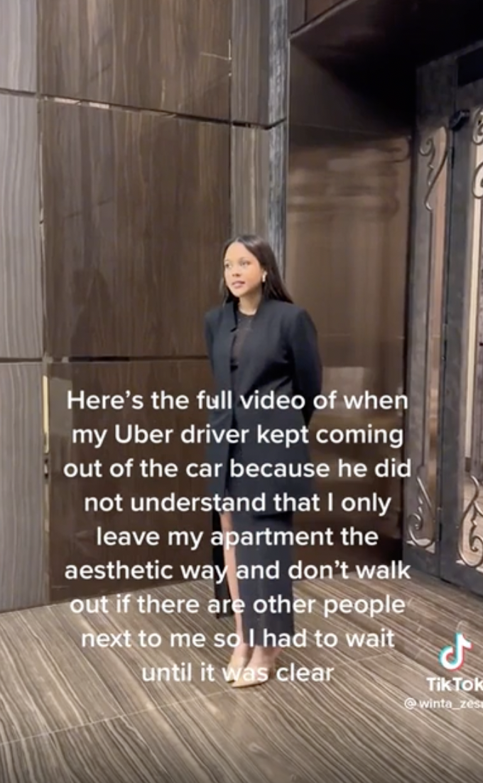 facepalms Here's the full video of when my Uber driver kept coming out of the car because he did not understand that I only leave my apartment the aesthetic way and don't walk out if there are other people next to me sol had to wait until it was