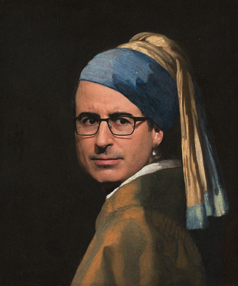 john oliver reddit spam - girl with a pearl earring