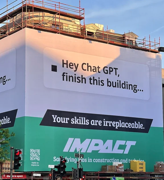 cool pics - billboard - ng... zable. Quk is open Ond jelek 6X9 N Impact Hey Chat Gpt, finish this building... Your skills are irreplaceable. Impact Safying hos in construction and to