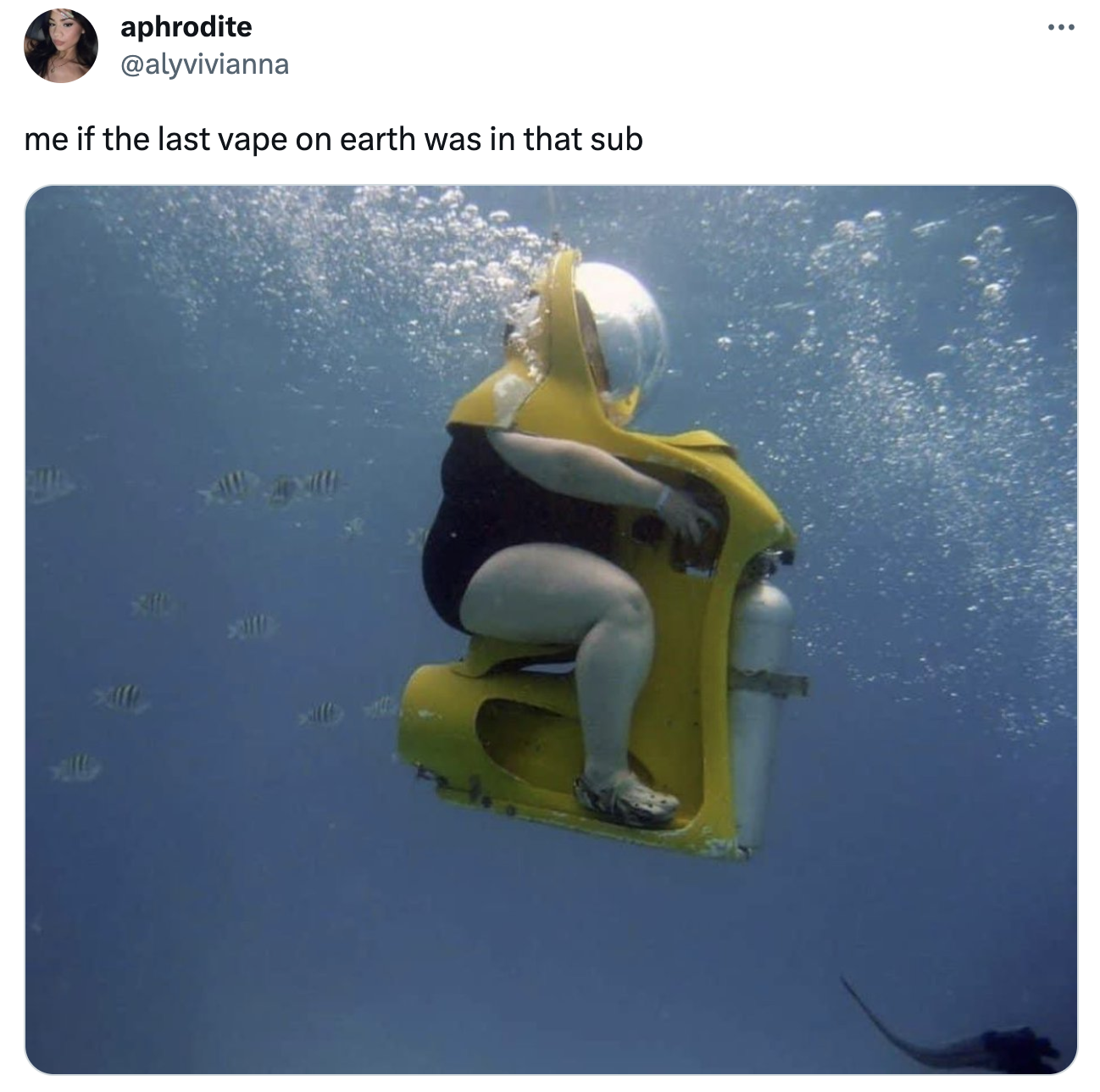 submarine vape memes - water - aphrodite me if the last vape on earth was in that sub