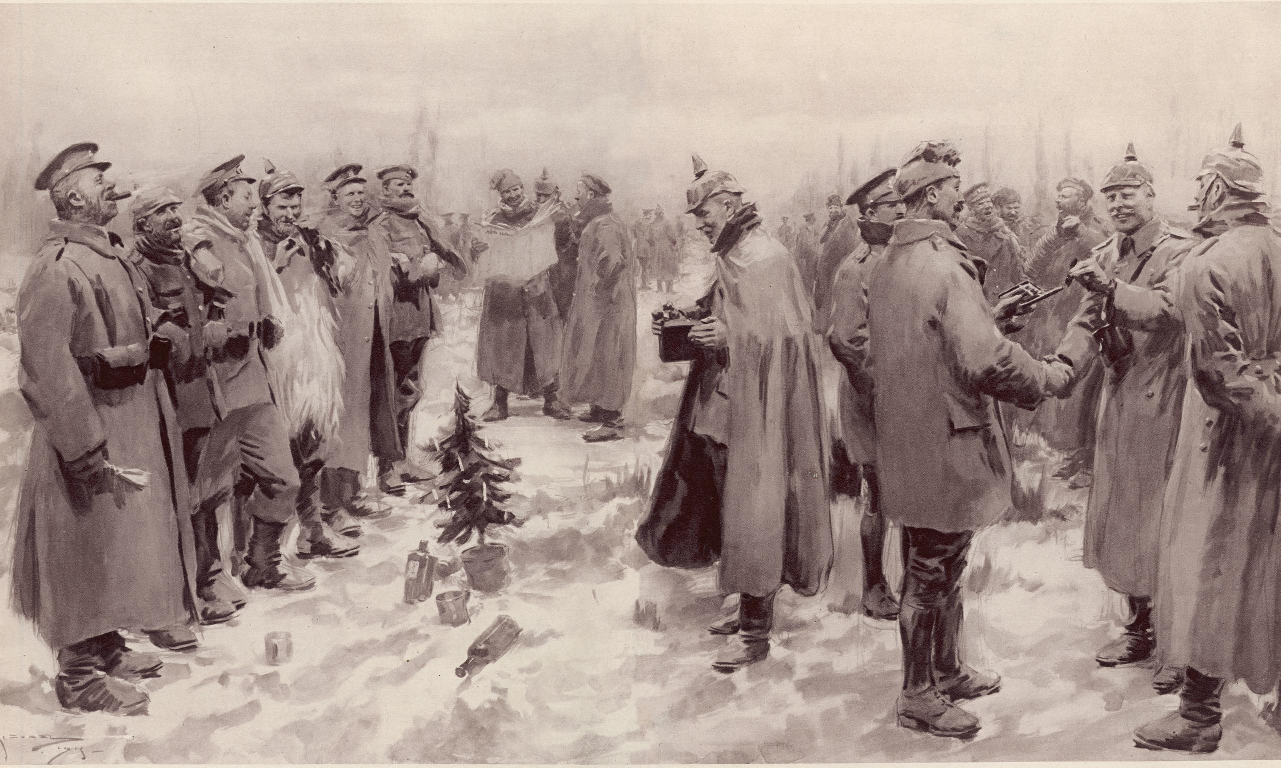 Christmas day 1914. The truce on the WW1 battlefields. Shows the humanity inside everyone, but they were able to wake up the next day and go straight back to war, kill the men that they’d spent a sincere day with. u/PotterWhoLock01