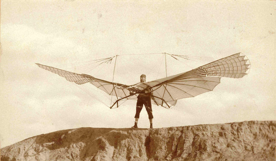 inventors killed by their creations - otto lilienthal glider
