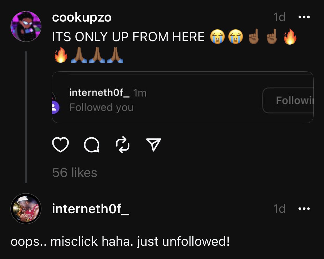 best threads of the week - multimedia - cookupzo Its Only Up From Here u internethof 1m ed you a ? D 56 internethof_ oops.. misclick haha. just uned! O B 1d il 1d