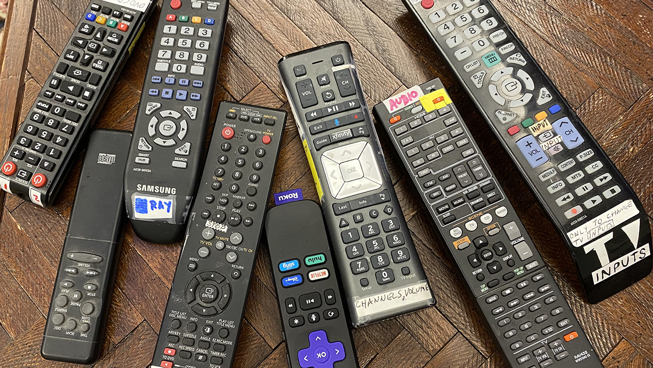 Whenever I visit my extended family across the country, I bring a bag full of random remotes that I don’t use anymore. Just random remotes that go to old dvrs or anything really. Just hide them around their house, they only recently caught on. u/Dfuz2-Flame