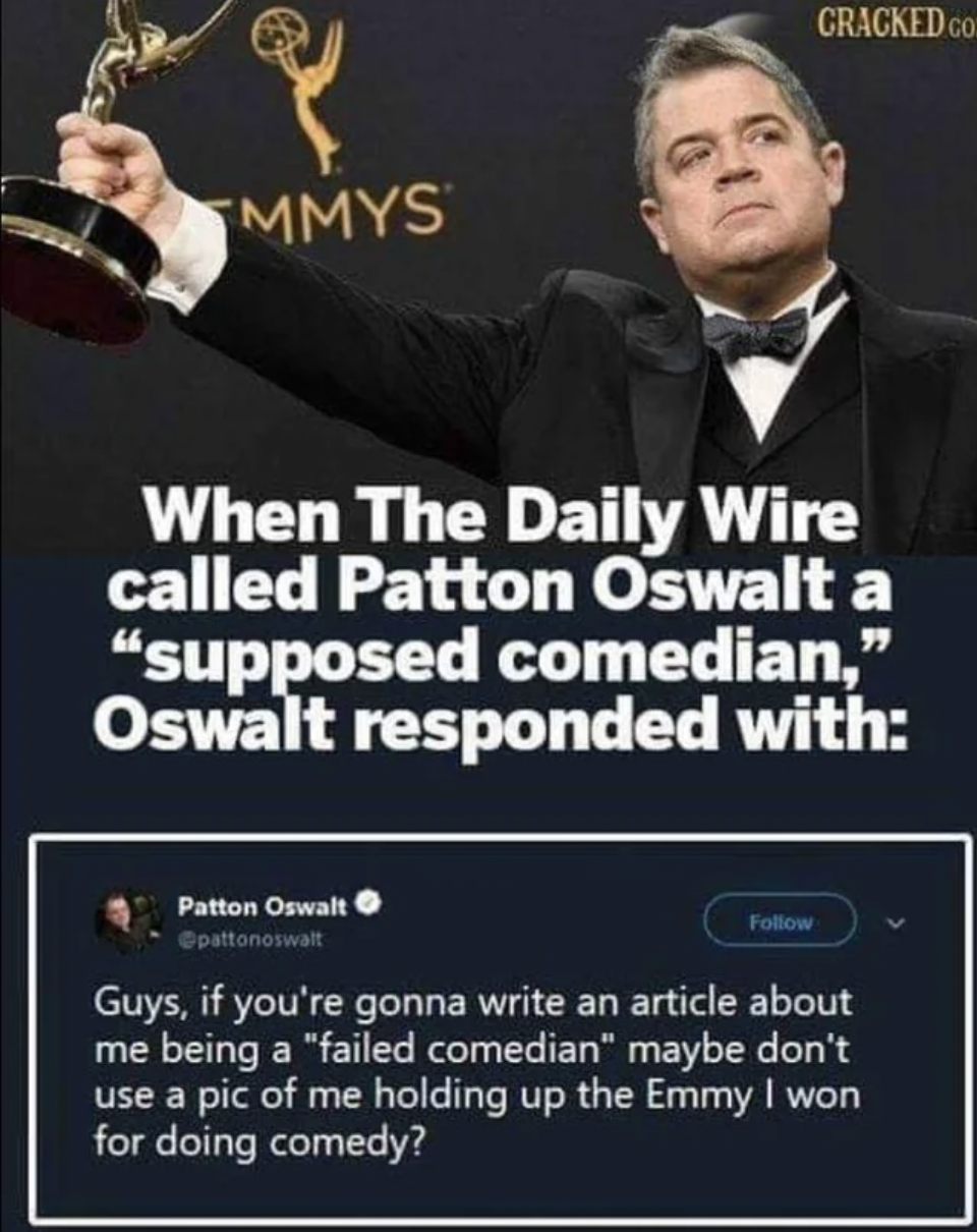 patton oswalt daily wire - Mmys When The Daily Wire called Patton Oswalt a