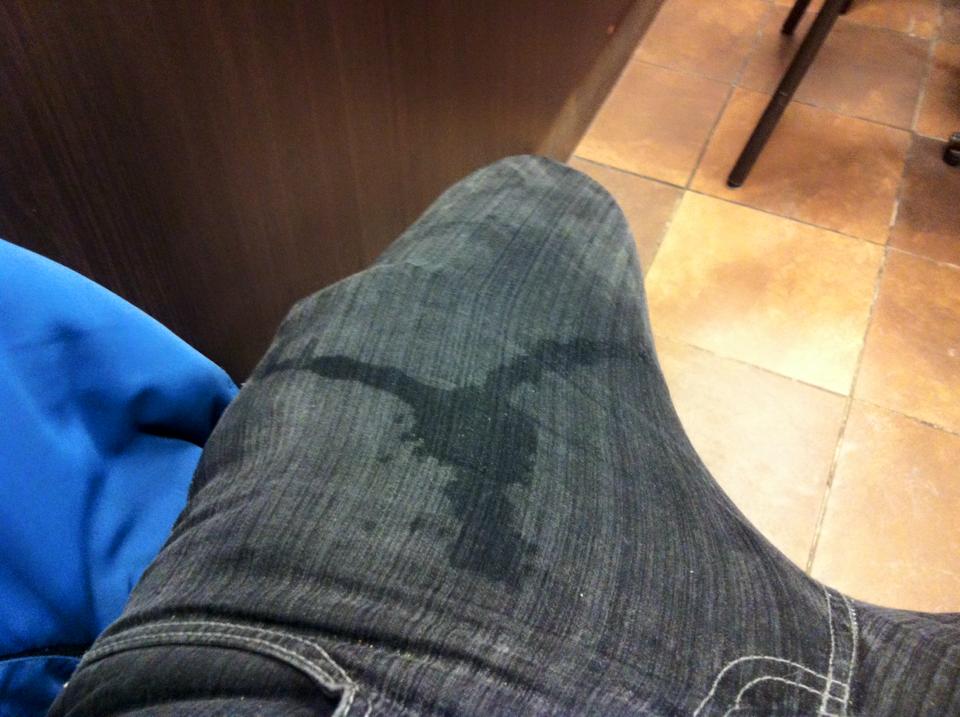 Spilled my drink to hide that I peed my pants. Was too cool to say I needed a bathroom. u/SnicketyLemon875