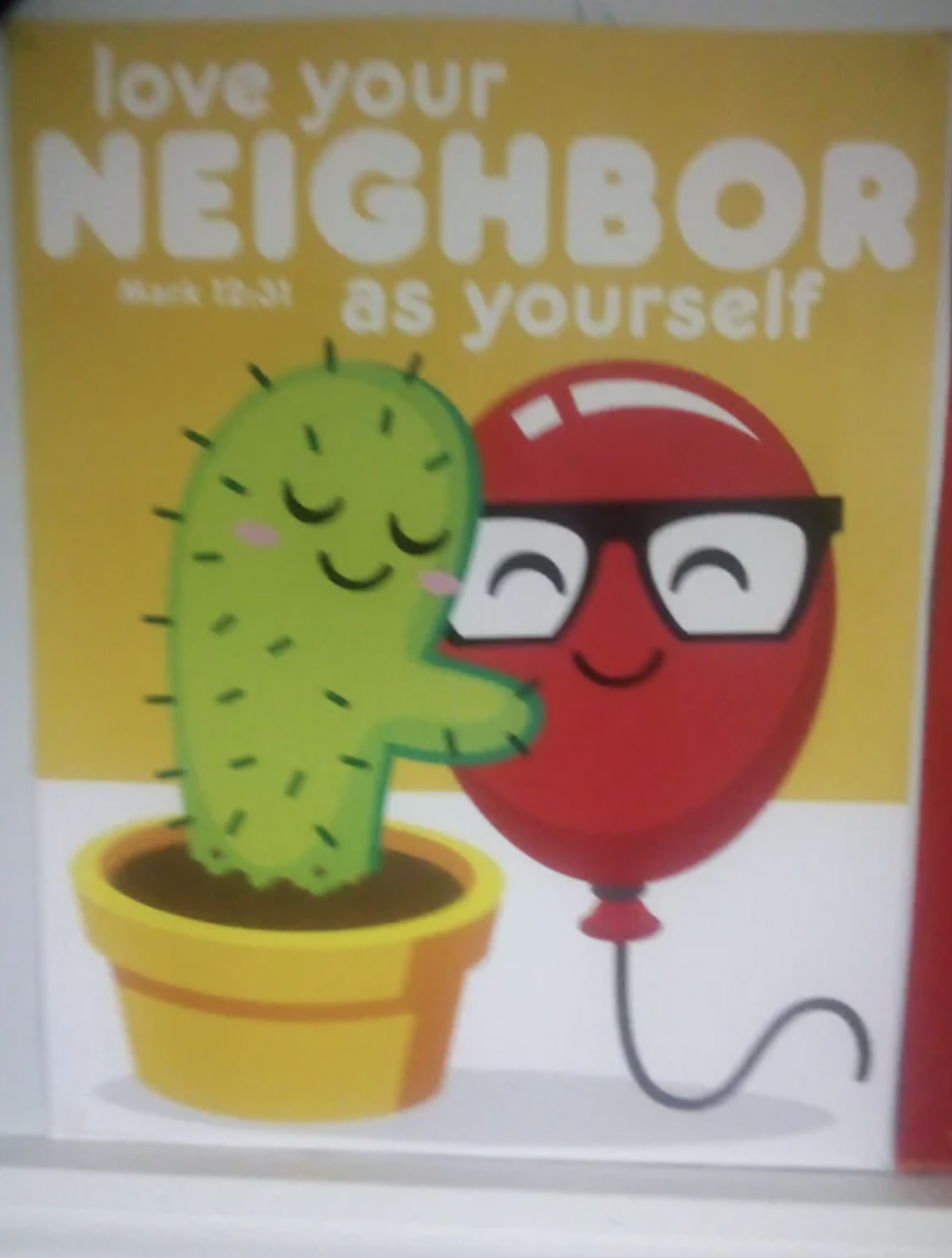 flowerpot - love your Neighbor That as yourself