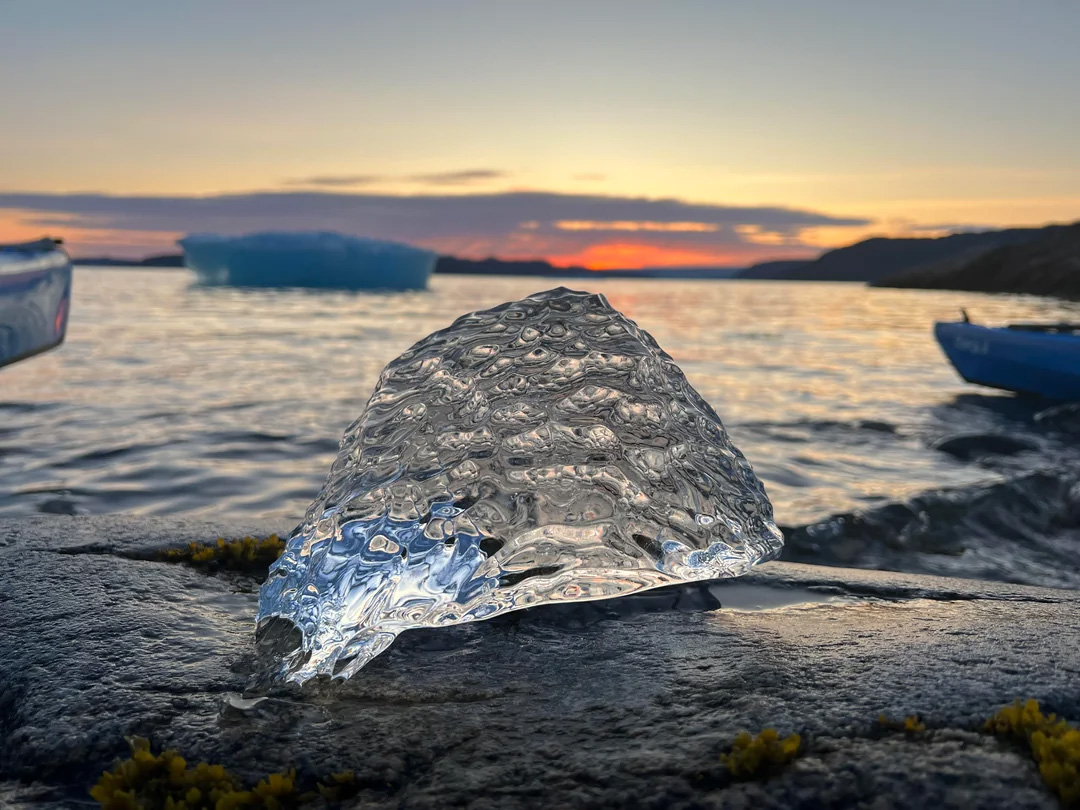 An ice diamond. Greenland.