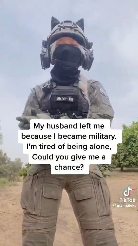 personal protective equipment - My husband left me because I became military. I'm tired of being alone, Could you give me a chance? J Tik Tok malinalys