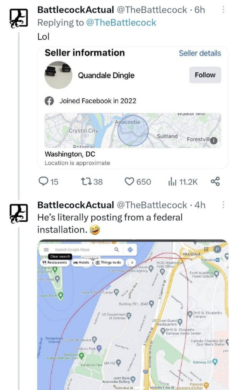 map - BattlecockActual Lol Seller information Quandale Dingle Joined Facebook in 2022 Crystal.Cav Dan Washington, Dc Location is approximate O 15 1338 20 Aplicatia ame dibel Casino fitting 650 N Sultand BattlecockActual 4h He's literally posting from a fe