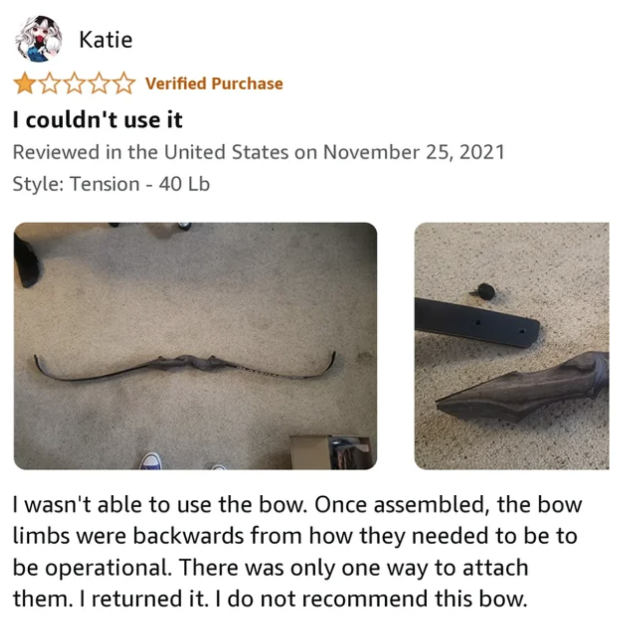 national museum of the american indian - Katie Verified Purchase I couldn't use it Reviewed in the United States on Style Tension 40 Lb I wasn't able to use the bow. Once assembled, the bow limbs were backwards from how they needed to be to be operational
