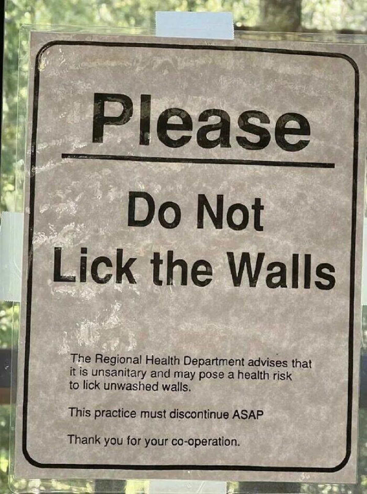 It's sad that we need a sign like this.