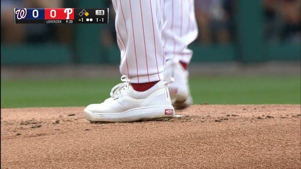 Michael Lorenzen causually pitched a no-hitter in white Vans, in his first home start since being traded to the Phillies and the Vans spikes he wore are now headed to Cooperstown National Baseball Hall of Fame and Museum.