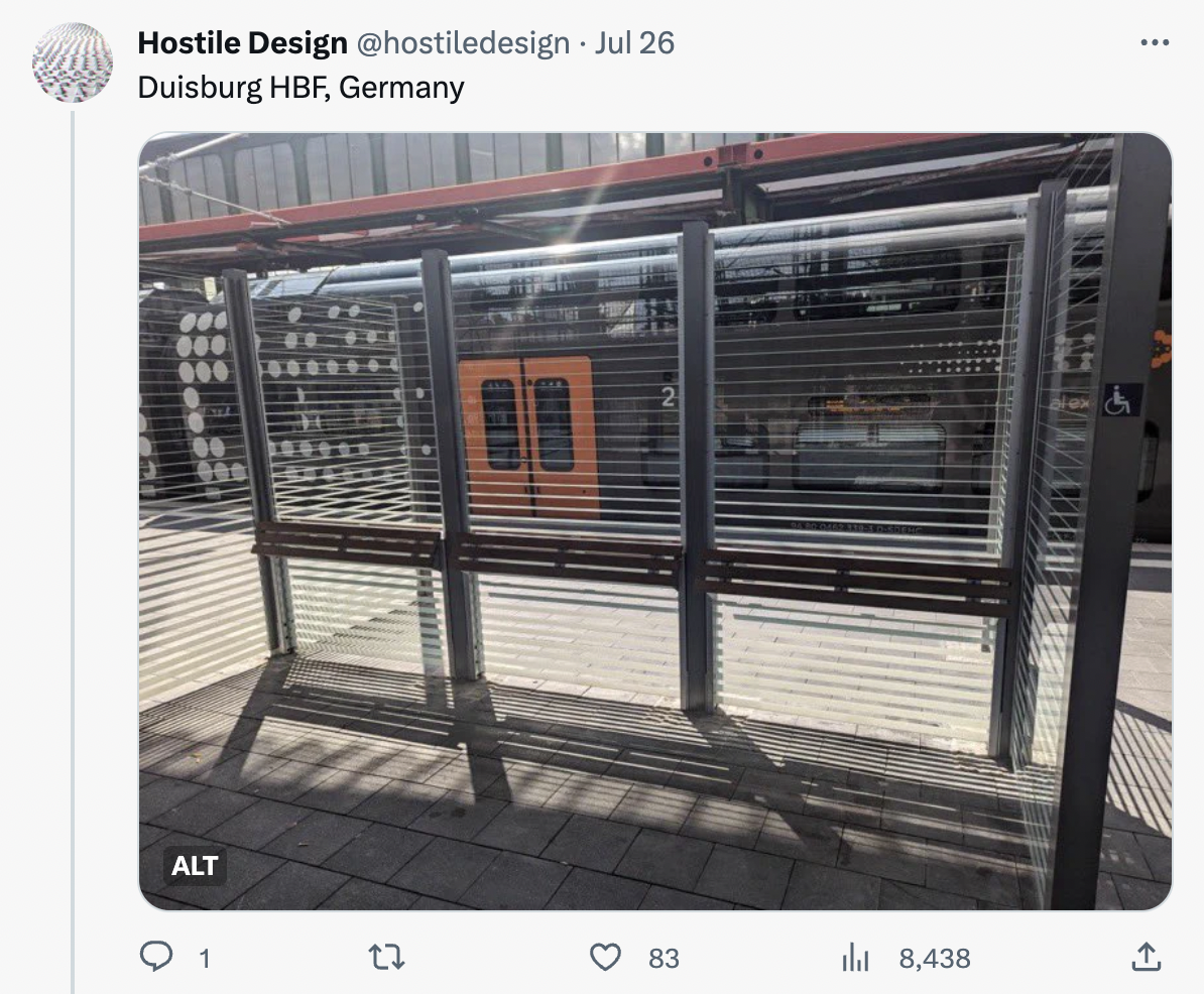 hostile design - iron - Hostile Design . Jul 26 Duisburg Hbf, Germany Alt 12 3 83 8,438