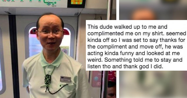 A random complement from a stranger on the subway leads into an incredible story about overcoming extreme adversity and having a positive outlook on life.