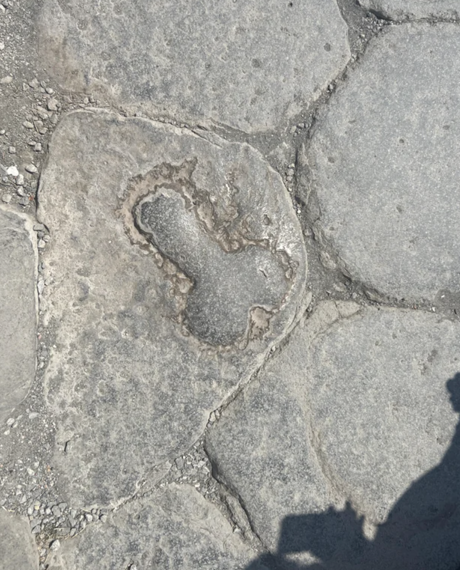 The penises on the streets of Pompeii (79 A.D.)