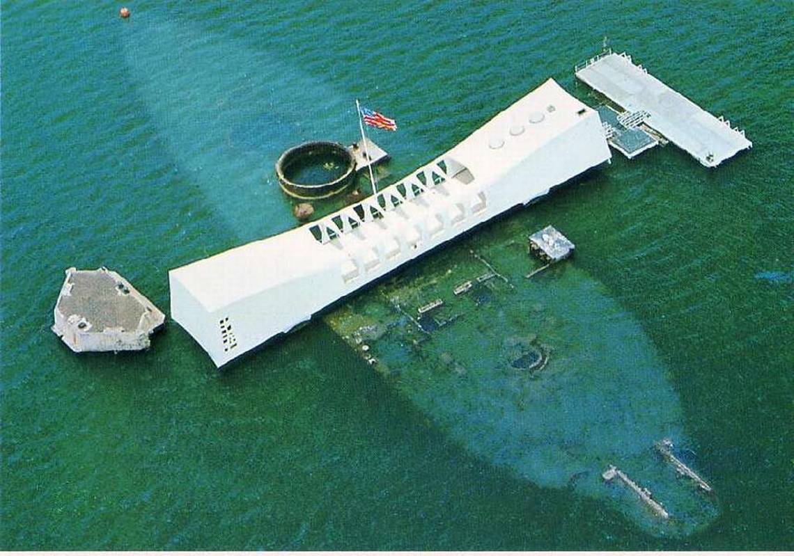 Oil is still leaking from the oil bunkers of the USS Arizona at Pearl Harbor to this day. u/Nate9370