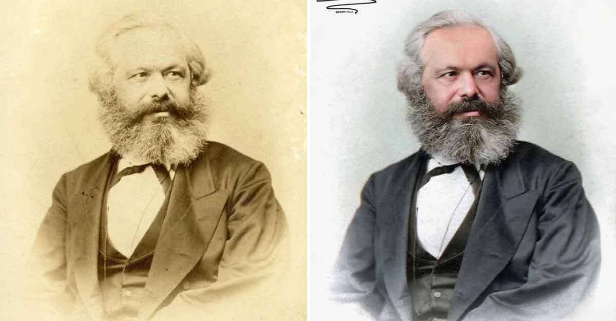 Karl Marx in 1867. Photographed by Friedrich Karl Wunder.