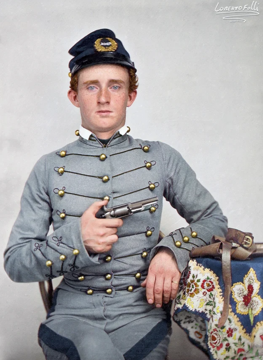 George Armstrong Custer, in West Point Cadet Uniform, 1859.