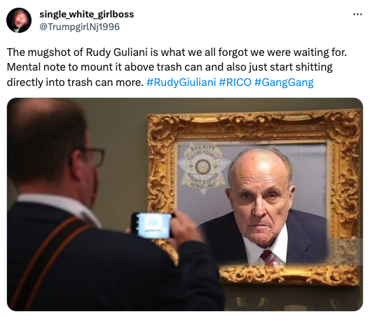 All of the Best Rudy Giuliani Mugshot Memes and Tweets 