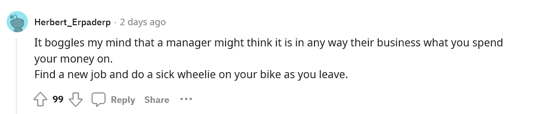 'You Don't Need Them': Manager Cuts Employees Hours Because He Bought a Motorcycle