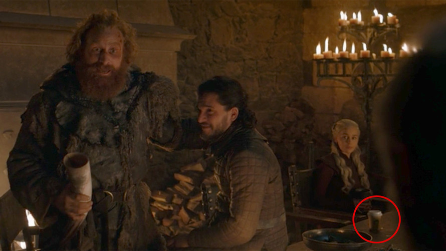 movie mistakes - game of thrones starbucks cup