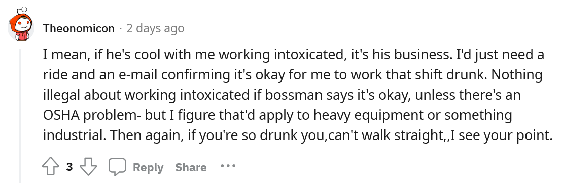Employee Forced to Come in on Her Day Off, Boss Didn’t Care She Was Already Drunk