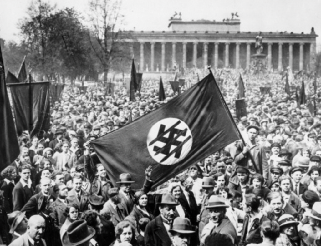 Anti NAZI demonstration in Berlin, 1932.