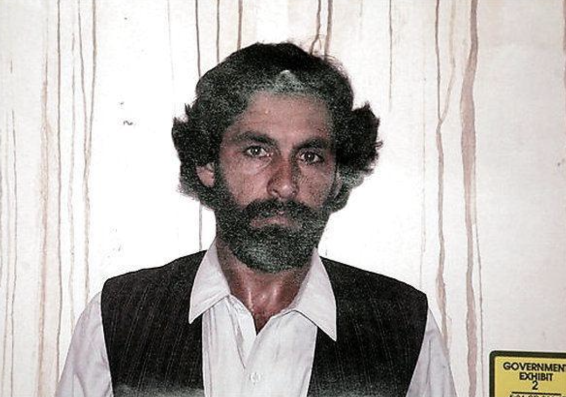 A photo of Abdul Wali, an Afghan farmer. In 2003, he was falsely accused of being a terrorist. Hoping to clear his name, he turned turned himself in to the Americans. A CIA contractor would brutally torture Wali to death over the course of 3 days, beating him until he begged for death.
