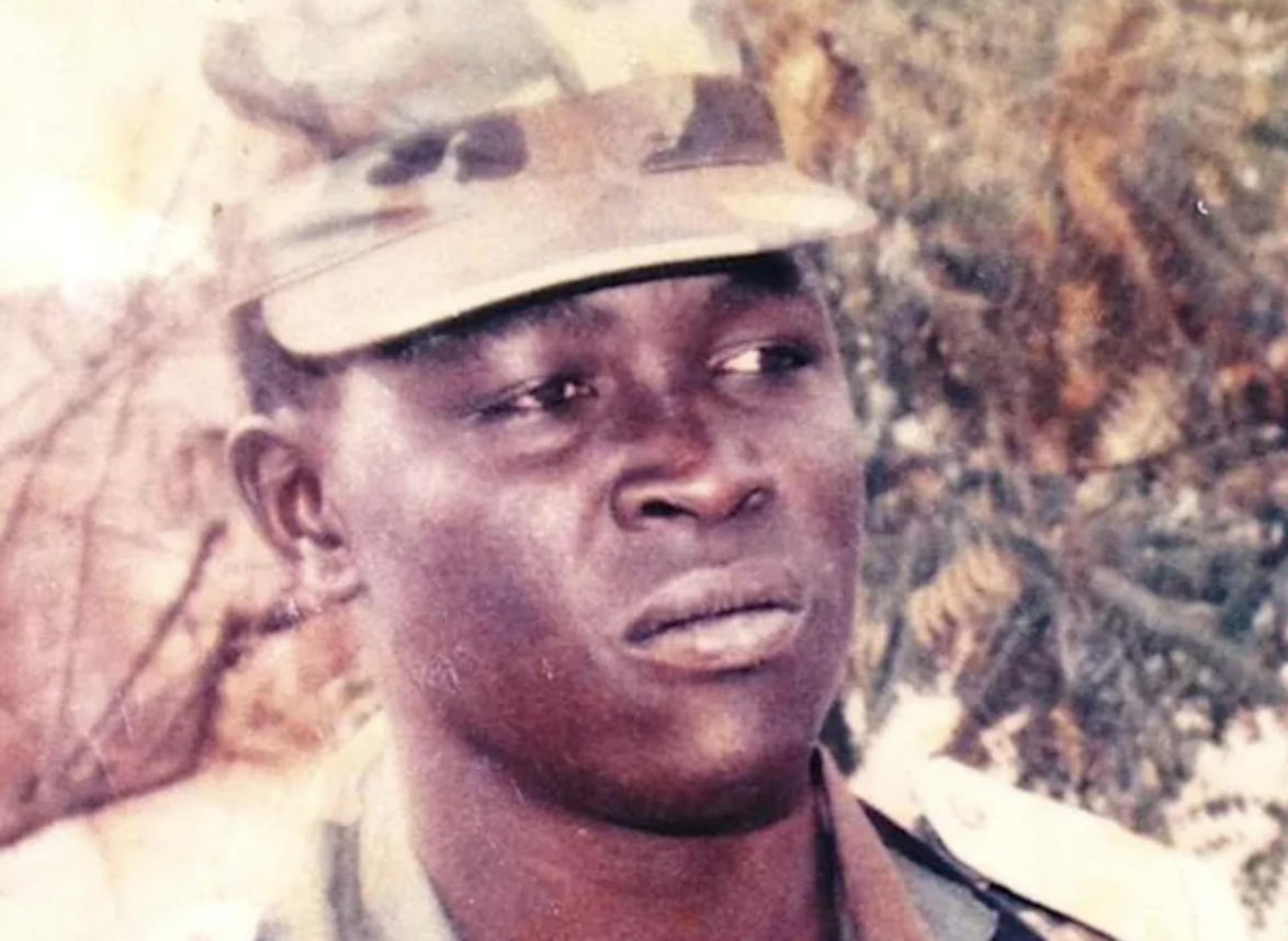 A photo of Mbaye Diagne, a UN peacekeeper who disobeyed his orders to stand down during the Rwandan Genocide in 1994. Acting entirely on his own initiative, he embarked on rescue missions. He is credited with single handedly saving the lives of as many as 1000 Tutsis and moderate Hutus. 