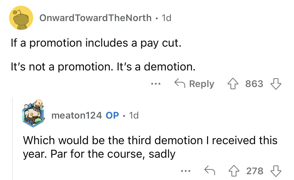 'The Benefit of Being a Salary Employee': Company Asks Employee if He Wants a Promotion, Along With a Pay Cut