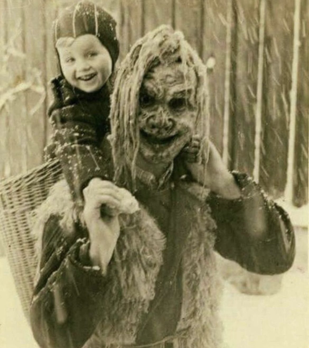 Child with Krampus, 1949