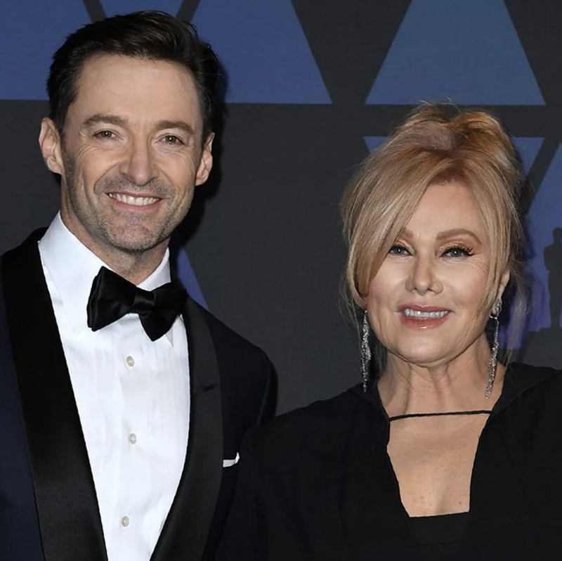 It's rare to see a 13-year age gap in a celebrity couple go the other way, but the "Wolverine" and "Music Man" star seems quite happy with his longterm spouse. 