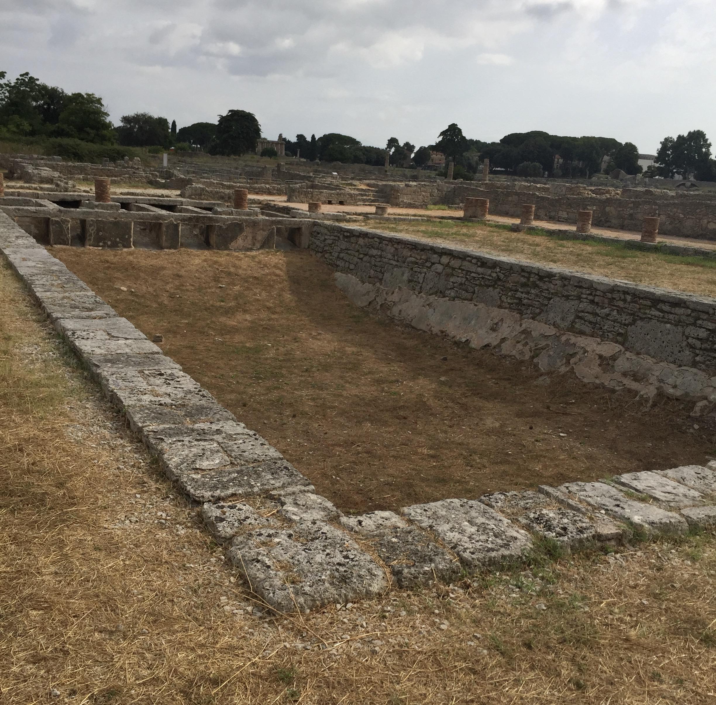 This pool was the centerpiece of a 27,000 square-foot Roman villa, built around the 3rd century CE in Paestum, Italy.