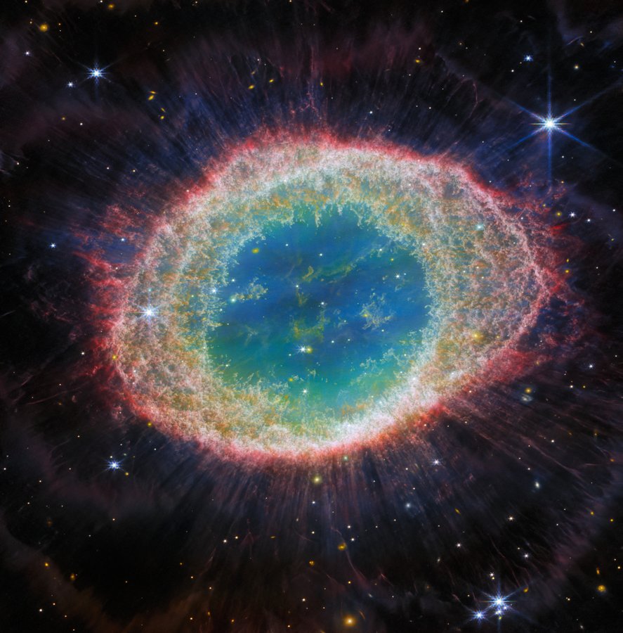 There’s just one Ring Nebula to rule them all. Now Webb has turned its eye on this popular target, revealing the complexity of its structure in unprecedented detail — and the possibility that the dying star at its center has a companion.