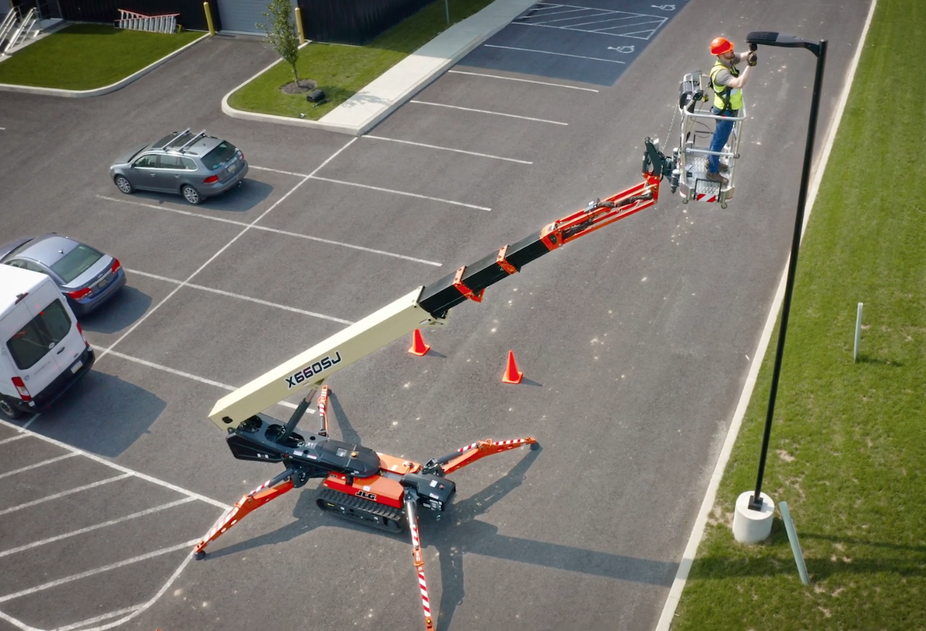 JLG Compact Boom Lift in action 
