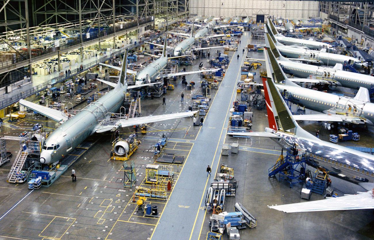 Plane factory assembly line - Renton, United States