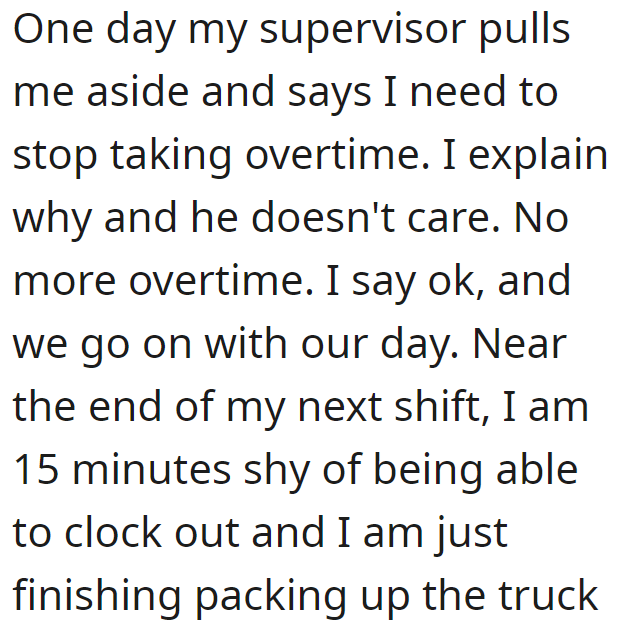 'No More Overtime? Ok Boss': Driver Forced to "Stop Taking Overtime" Costs Company Thousands of Dollars