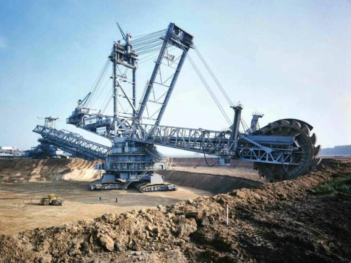 Bagger 288 German coal mining machine. 