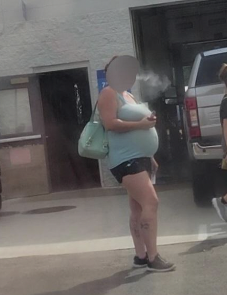The smoke cloud with the baby bump.