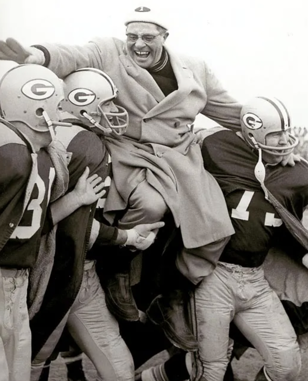 Vince Lombardi after winning his first title.