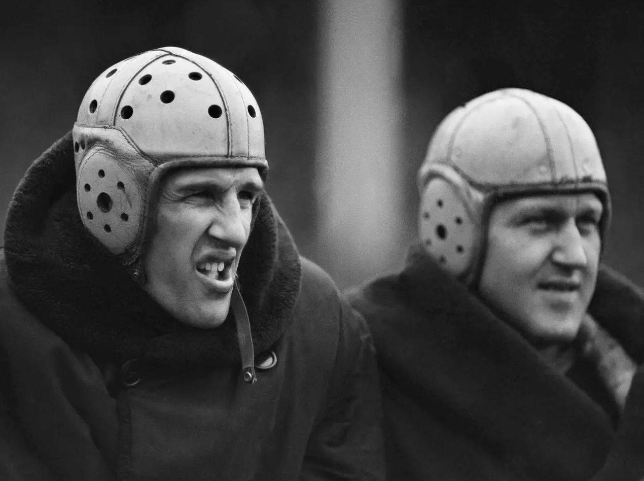 Green Bay Packers helmets, 1939.