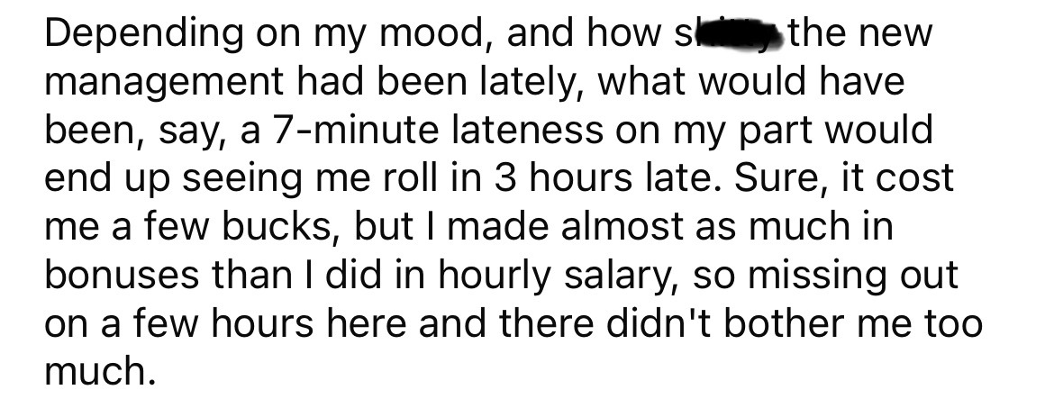 'Same Punishment for Being 5 Minutes Late as 3 Hours? Sure, No Problem!' Long Time Employee Exploits New Management for Their Lateness Policy