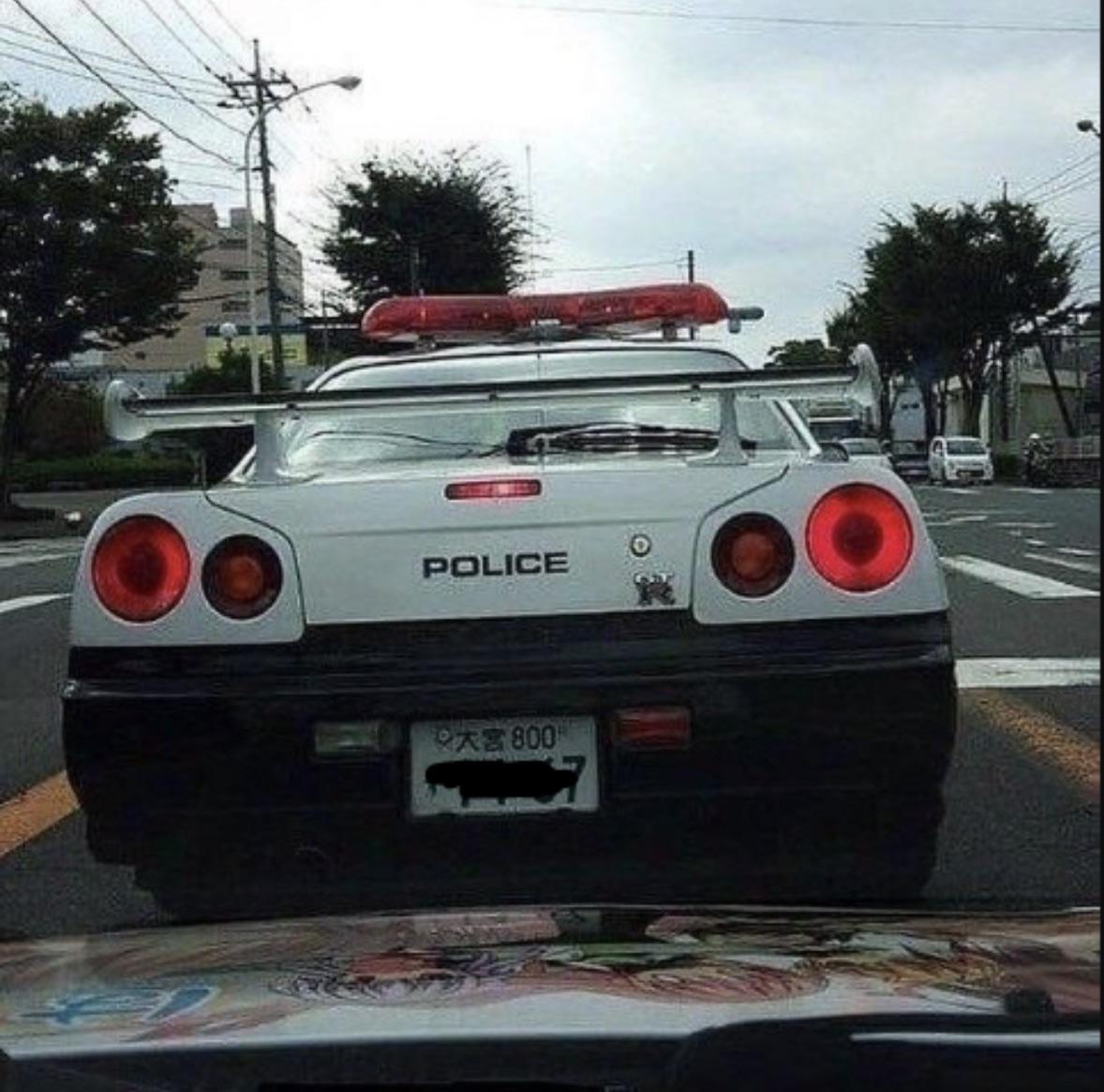 Nissan Skyline GT-R BNR34 operated by Saitama Prefectural Police in Japan