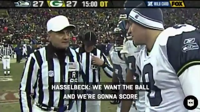 Before overtime in 2004’s NFC championship game between the Seattle Seahawks and Green Bay Packers, Seahawks quarterback Matt Hasselbeck proclaimed, “We want the ball, and we’re gonna score!” He proceeded to throw an interception, giving Green Bay the win.